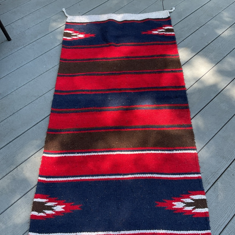 Native American Rug 60” x 29” - Picture 2 of 2